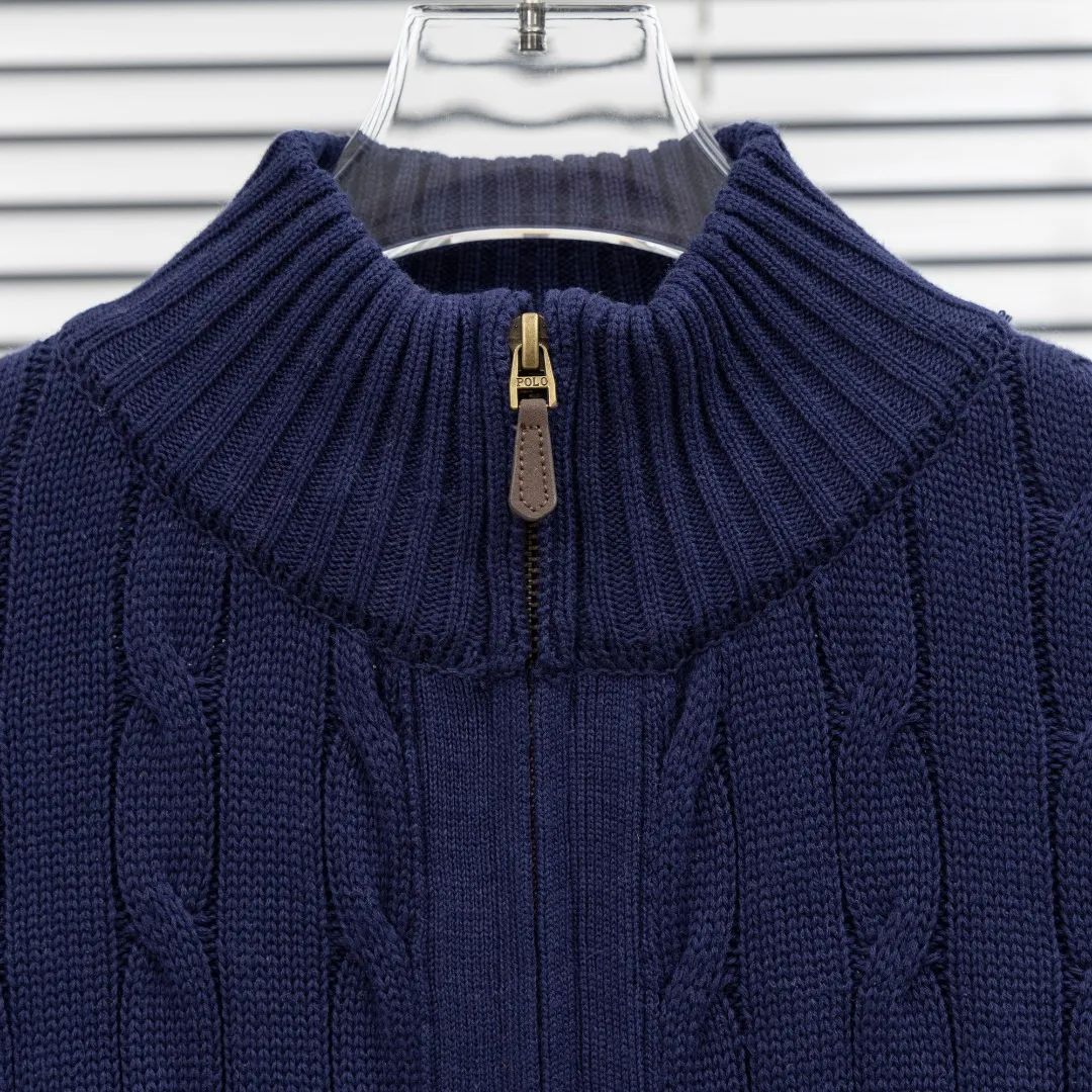 P320 top version (different currencies). You can scan the code to enter the official website. Style: Ralph Lauren POLO Ralph Lauren small label embroidered knitted old money style zipper cardigan jacket. Color: Picture color. Size: S-XL. Fabric: pure cotton. Accessories: full set of customized accessories. No gender distinction. Same style for men and women.